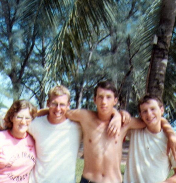 Pam Myer, Randy, Ray Martin, Alan Chew, 1975