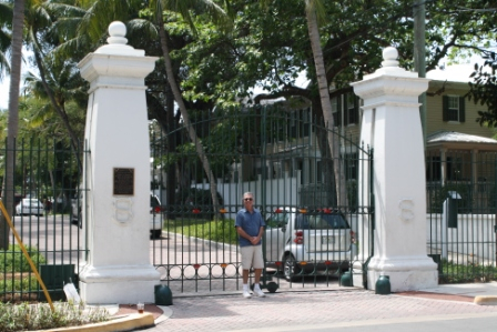 Entrance to Truman Annex (Truman White House).  Jim Donovan march 2011