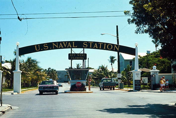 Old photo of Key West main gate