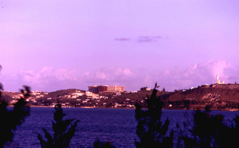View from NOB Dispensary while SH Princess being built, 1971