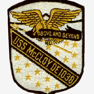 U.S.S. McCloy  Patch