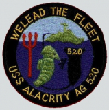 USS ALACRITY (AG-520) SHIP'S PATCH