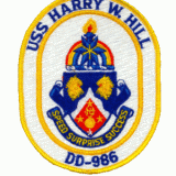 USS HARRY W. HILL (DD-986) SHIP'S PATCH