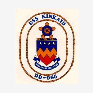 USS KINKAID (DD-965) SHIP'S EMBLEM
