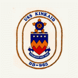 USS KINKAID (DD-965) SHIP'S EMBLEM