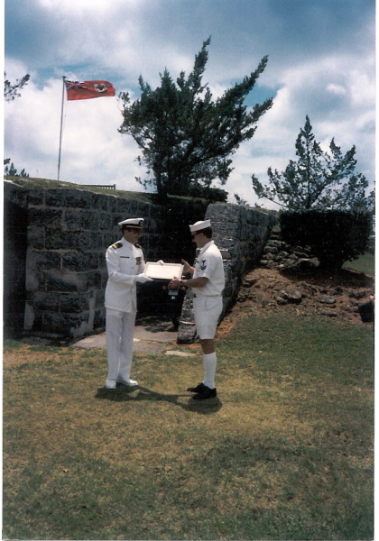 OTA2 Workman/LT Scott Bermuda Reenlistment 89