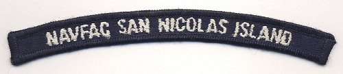 NAVFAC San Nicolas Island Shoulder Patch