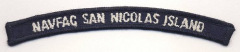 NAVFAC San Nicolas Island Shoulder Patch