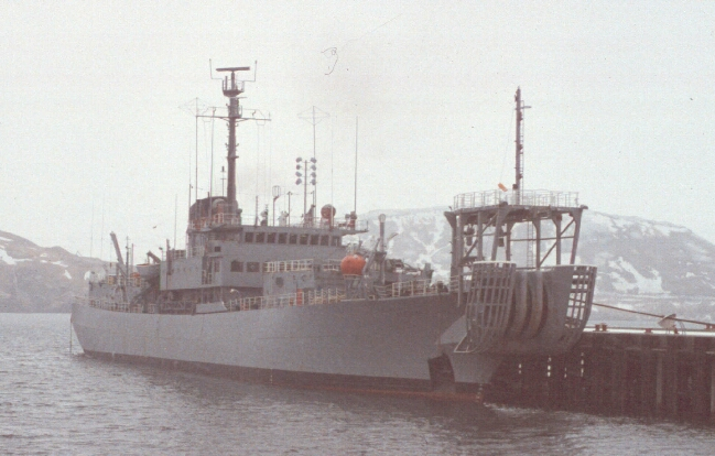 USNS Neptune (T-ARC-2) 1980's - Docked