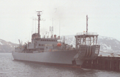 USNS Neptune (T-ARC-2) 1980's - Docked