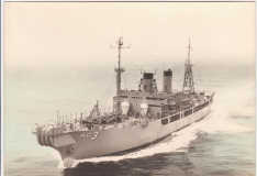 USS AEOLUS (ARC 3) Port Bow view