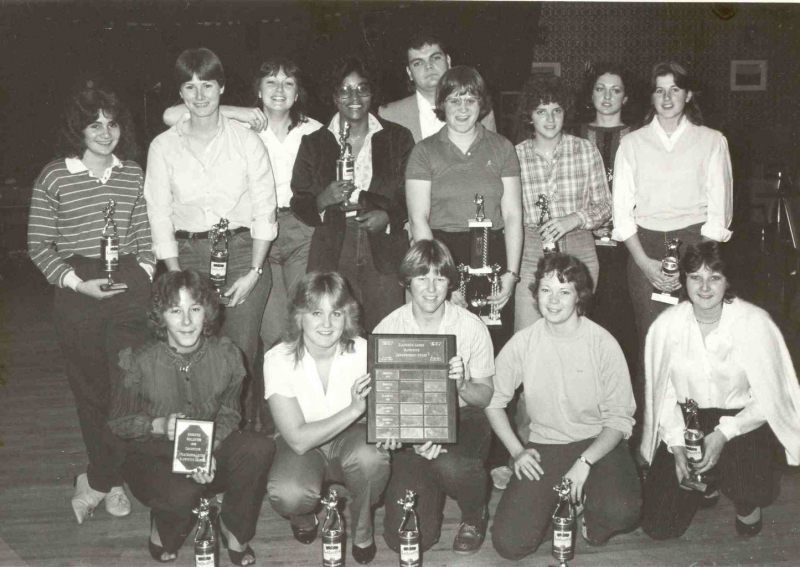  The womens softball team in Argentia 1984