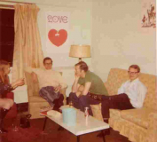 Ens. John Hollister, Bob Peterson , Bill Poole, NavFac Argentia - 1971