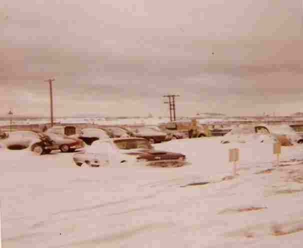 NavFac Argentia parking lot - Feb. 1971