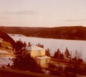 Northeast Arm frozen over - Feb. 1971  (NavFac Argentia)