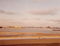 NavSta Argentia harbor, frozen - Feb. 1970