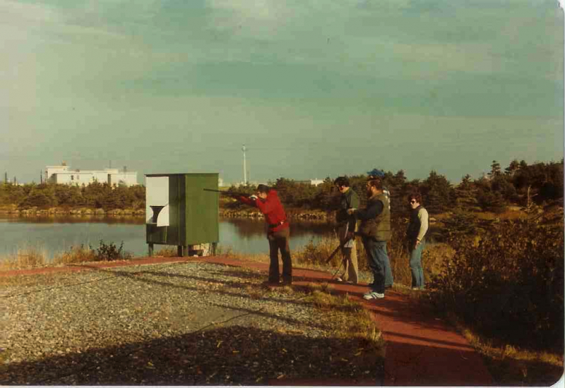 Arg Skeet Range OTSC Schawnz Shooting OT1 Silver in Fore Ground.