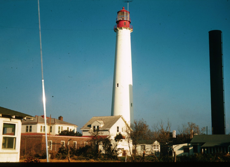 NavFac Cape May N.J. 1959 Lighthouse by Main Gate