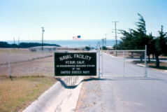NavFac Point Sur, Main gate - Sept. 1973