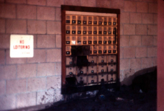 Big Sur, Post office (mud mail!) after mud slide - Nov. 1972