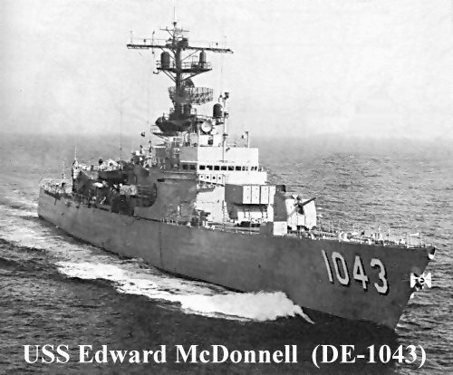 USS EDWARD MCDONNELL (FF-1043) TASS SHIP