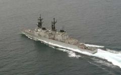 PORT QUARTER VIEW USS CUSHING (DD-985) TASS SHIP