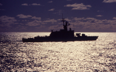 USS BRONSTEIN In The Moonlight, RIMPAC 1973