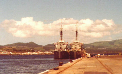 AG's 520 & 521, First SQR-15 Ships to the Med.  Taking a pit stop in Ponto Delgada, Azores