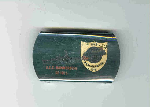 USS Hammerberg DE 1015 Zippo Buckle